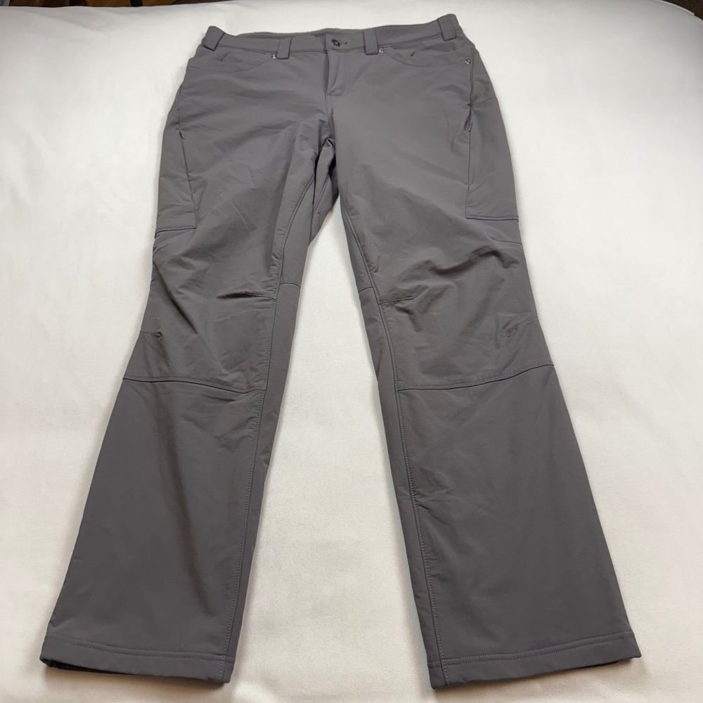 Duluth Trading Co Womens 16x31 Flexpedition Fleece Lined Gray Pants 75753 Hiking